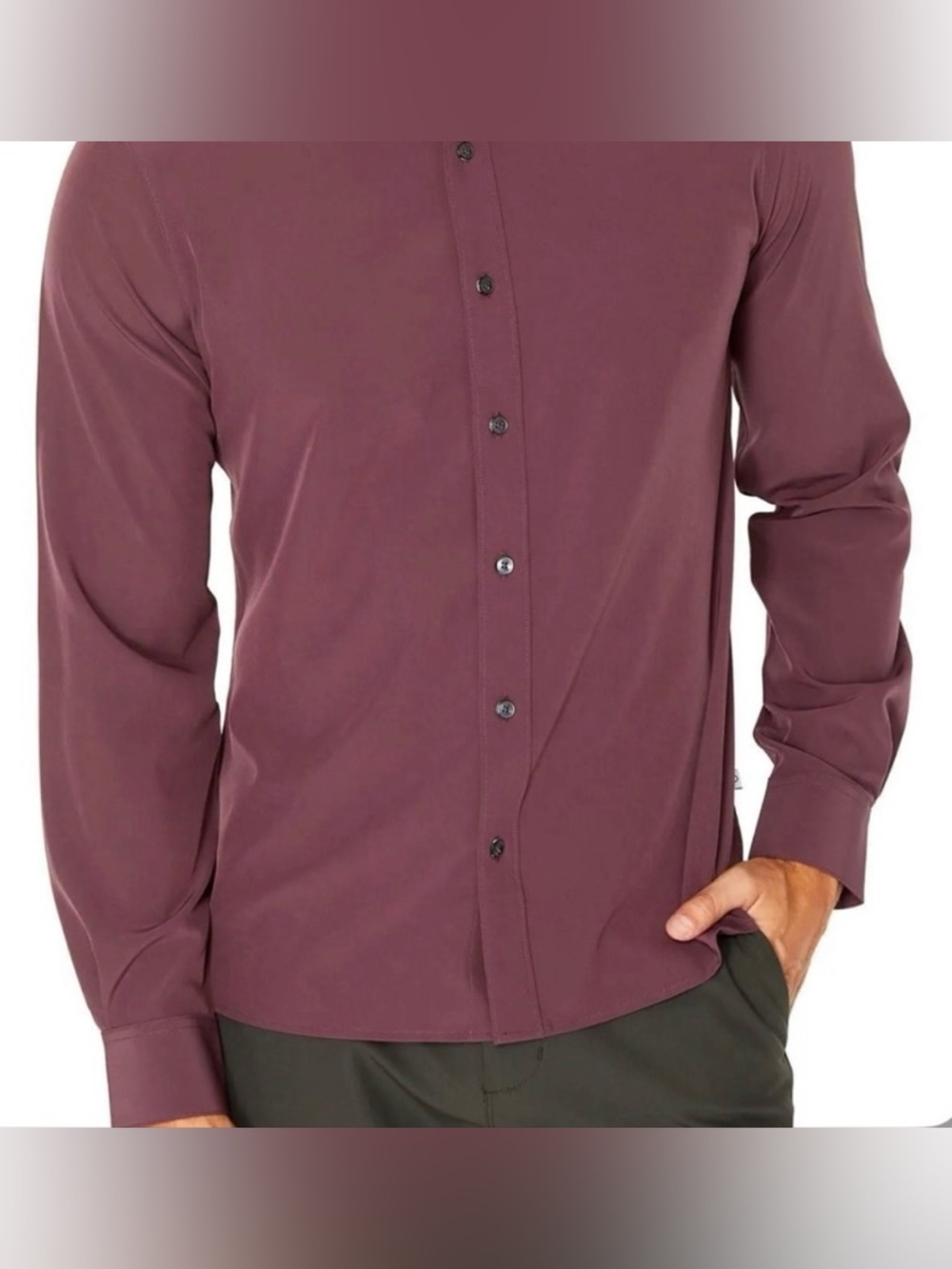 NWT 7Diamonds Liberty 4-Way Stretch Button Down Shirt in Berry, size XL